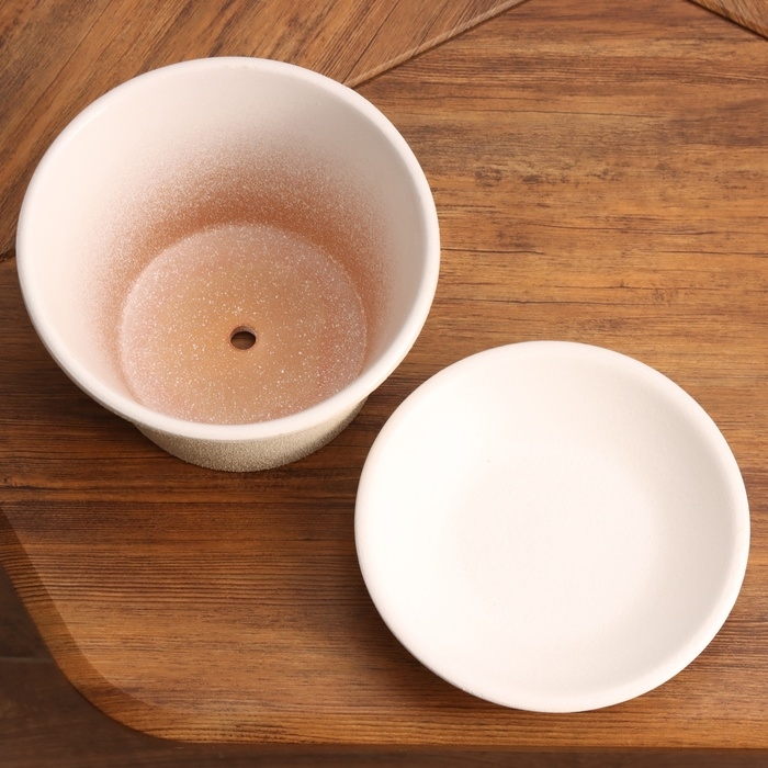 Горшок цветочный "Мессина" с подставкой 1,4 л