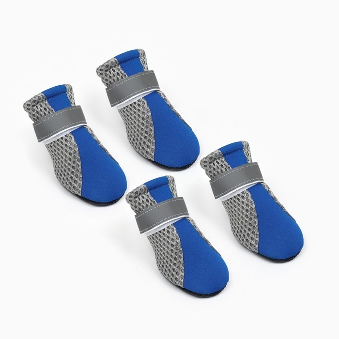 Ботинки для собак Ботинки для собак "Комфорт +", размер M (4, 5 х 3, 6 см), синие