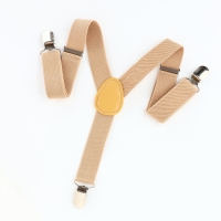 Подтяжки детские, ширина 2,5 см, цвет бежевый