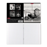 Тетрадь 48 листов в клетку, ErichKrause "Будь в форме", обложка мелованный картон, блок офсет 100% белизна, МИКС (1 вид в спайке) Тетрадь 48 листов в клетку, ErichKrause "Будь в форме", обложка мелованный картон, блок офсет 100% белизна, МИКС (1 вид в спайке)