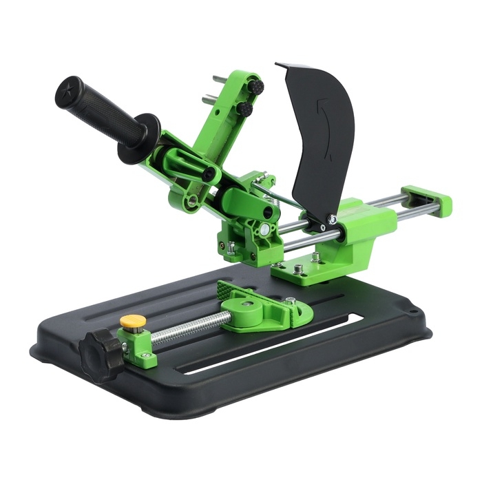 Стойка для УШМ ТУНДРА, d=100-125 мм, угловые тиски 45°, движущаяся платформа Стойка для УШМ ТУНДРА, d=100-125 мм, угловые тиски 45°, движущаяся платформа