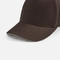 Бейсболка Long Beach, коричневая с бежевым