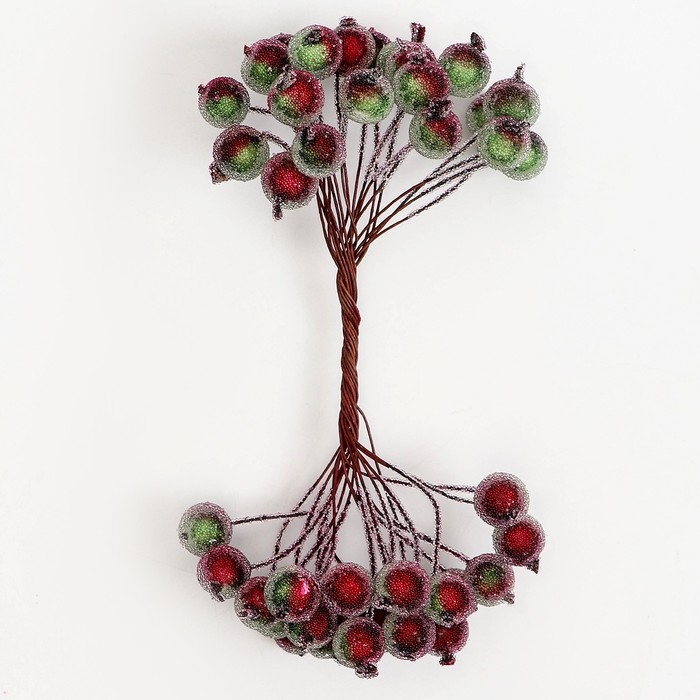 Новый год! Декоративные ягодки, 7 &times; 6 &times; 7 см, 40 ягод