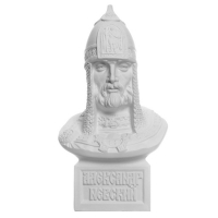 Гипсовая фигура известные люди: Бюст Александра Невского, 13 х 10 х 24 см; Авторская работа скульптора Чиркова А.В Гипсовая фигура известные люди: Бюст Александра Невского, 13 х 10 х 24 см; Авторская работа скульптора Чиркова А.В