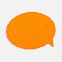 Наклейка тканевая Lunga Bubble, M, оранжевый неон