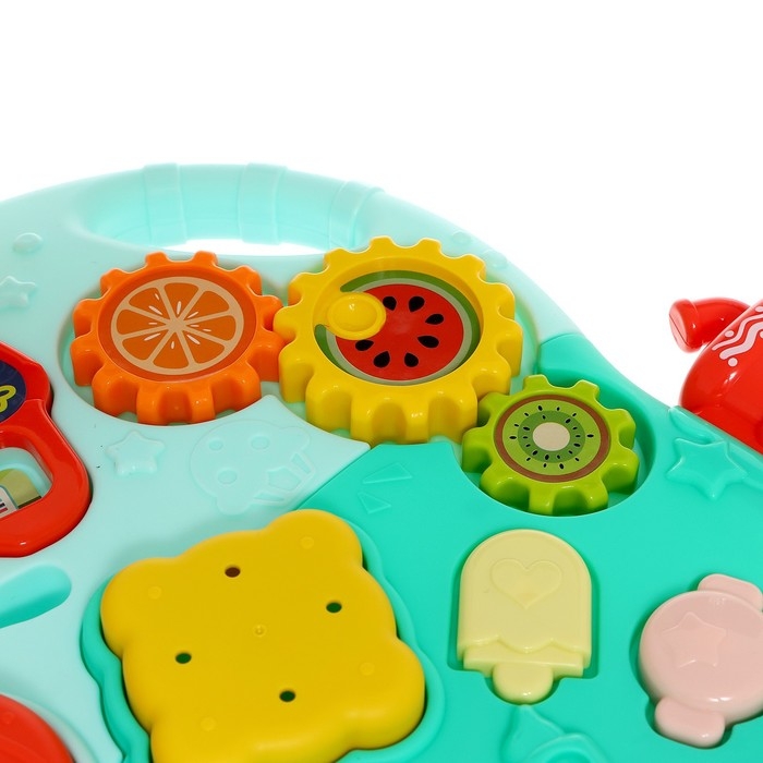 Столик-ходунки 4 в 1, звук, цвет голубой