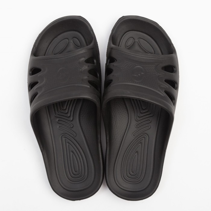 Сланцы мужские (слайдеры) "Классика", цвет чёрный, р-р 37-38