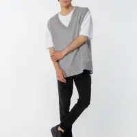 Жилет оверсайз унисекс Tad, светло-серый, размер S/M