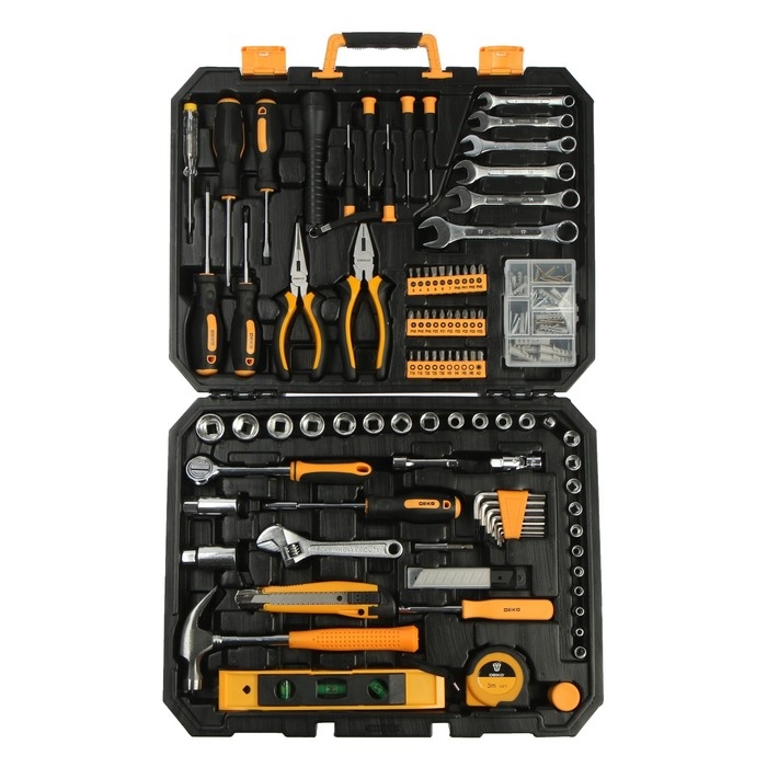 Набор инструментов универсальный для дома DEKO DKMT208, 208 предметов Набор инструментов универсальный для дома DEKO DKMT208, 208 предметов