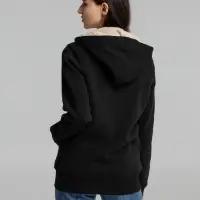 Толстовка унисекс на молнии Sherpa черная, размер L Толстовка унисекс на молнии Sherpa черная, размер L