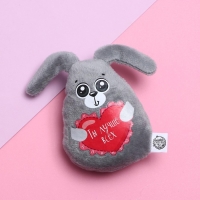 Мягкая игрушка-магнит &laquo;Ты лучше всех&raquo;, зайчик