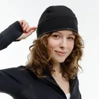 Спортивная шапка утепленная Jogge, черная Спортивная шапка утепленная Jogge, черная