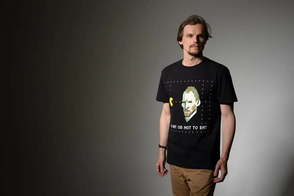 Футболка мужская &laquo;Ван-Пакман&raquo;, черная, размер S