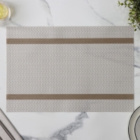 Салфетка сервировочная на стол Доляна &laquo;Рона&raquo;, 45&times;30 см, цвет бежевый