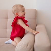 Боди детское MINAKU, цвет красный, рост 74-80