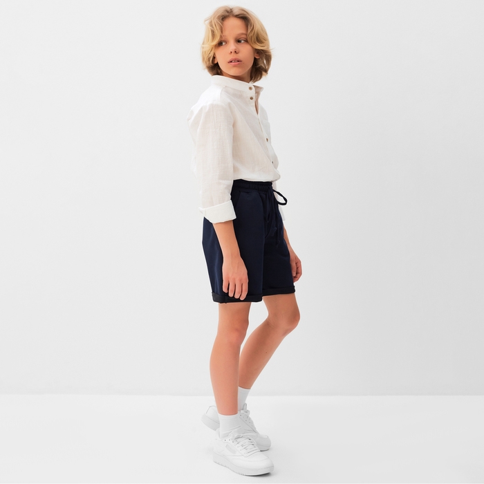 Шорты для мальчика MINAKU цвет синий, рост 146