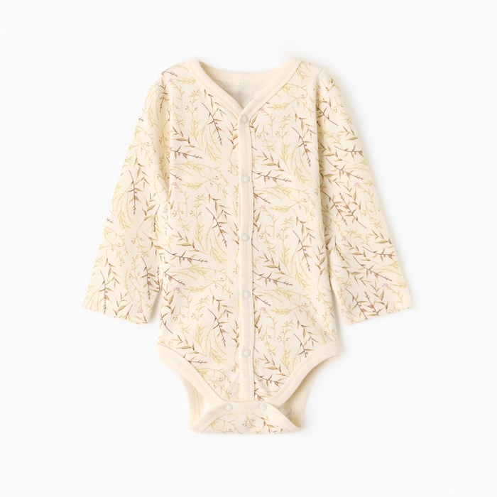Боди детское с длинным рукавом MINAKU "Nature", рост 80-86 см