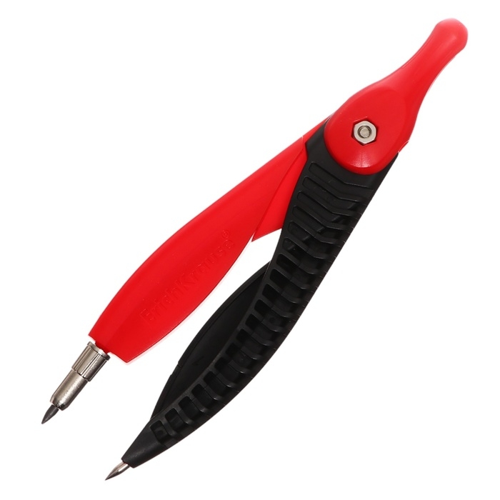 Циркуль пластиковый ErichKrause Циркуль пластиковый ErichKrause "Classic", 122мм, PVC чехол, микс