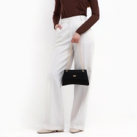 Сумка женская из искусственной кожи с клапаном, 26х16х9 см, черный цвет Сумка женская из искусственной кожи с клапаном, 26х16х9 см, черный цвет