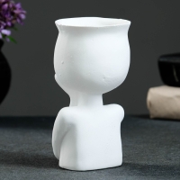 Подсвечник "Винтаж" белый 14,7см