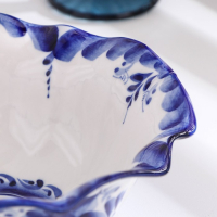 Салатник &laquo;Тюльпан&raquo;, 19х19х7,5 см, гжель