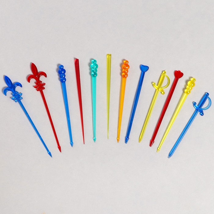 Шпажки для канапе, вид МИКС, набор 24 шт. Шпажки для канапе, вид МИКС, набор 24 шт.