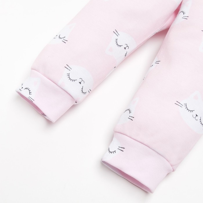 Комплект: боди, шапочка и брюки Крошка Я &laquo;Киса&raquo;, рост 74-80 см