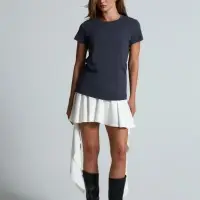 Футболка женская T-bolka Lady, темно-серая (графит), размер M