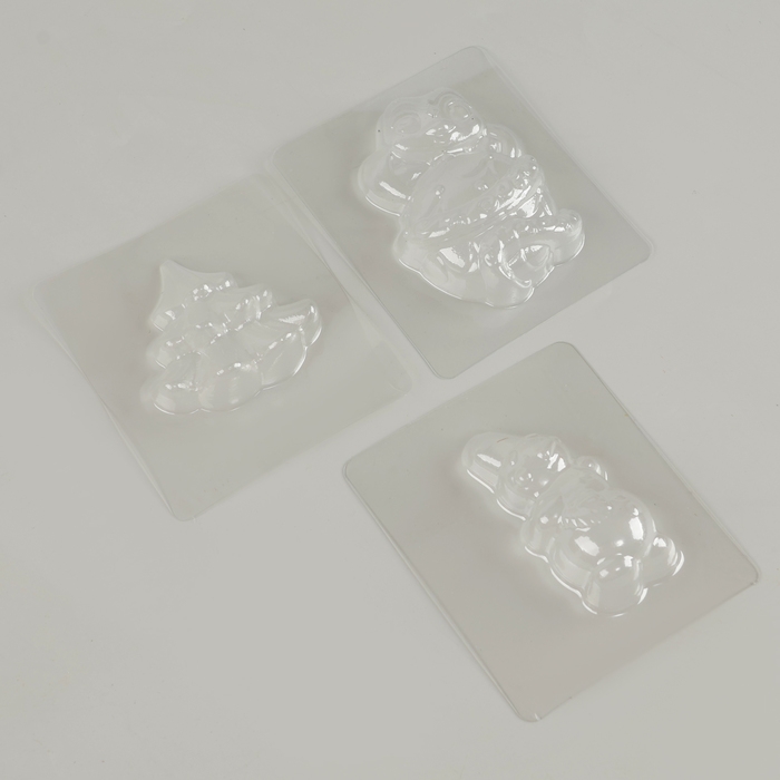 Бомбочки для ванн своими руками на новый год «Сказочный праздник», 3 формы, символ года 2025, новогодний набор для творчества Бомбочки для ванн своими руками на новый год «Сказочный праздник», 3 формы, символ года 2025, новогодний набор для творчества