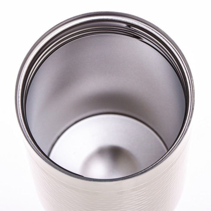 Термокружка, 440 мл, Путешествие, сохраняет тепло до 6 ч, белая