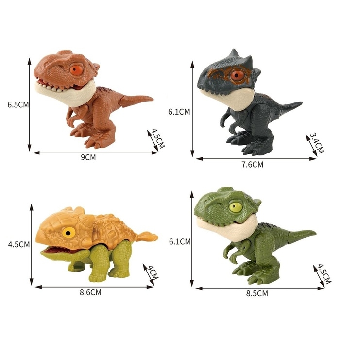 Игровой набор &laquo;Dino. Зубастики&raquo;, подвижные детали, 4 фигурки динозавров