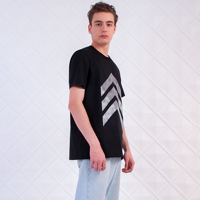 Футболка мужская, цвет чёрный, размер 58