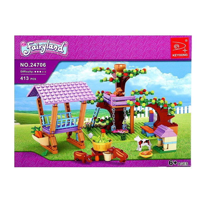 Конструктор «Ферма девчонок», 413 деталей Конструктор «Ферма девчонок», 413 деталей