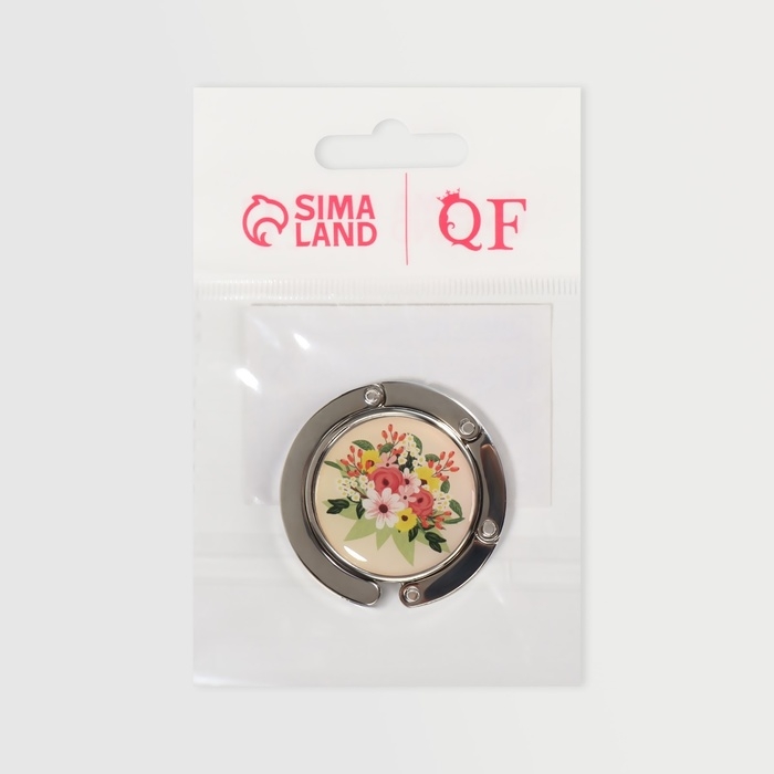 Крючок для сумки и зонта &laquo;Цветы&raquo;, раскладной, 10 кг, d - 4,5 см