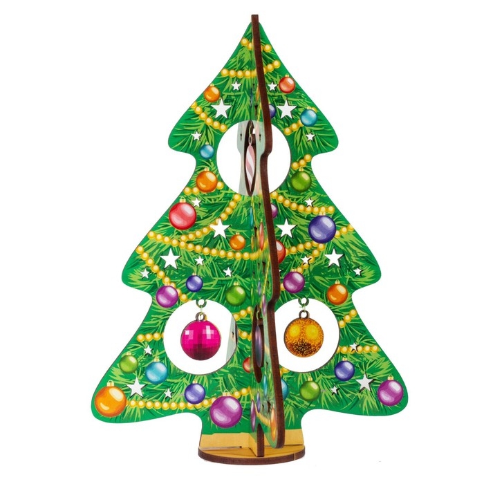 Модель из дерева &laquo;Ёлка сборная. Нарядная красавица&raquo;