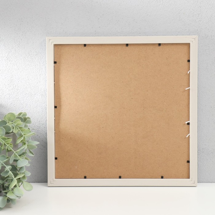 Фоторамка пластик на 2 фото Фоторамка пластик на 2 фото "Любовное послание" с прищепками, белый 30х30 см