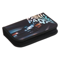 Пенал 1 секция 140 х 210 х 40 мм, откидной карман и косметичка, тканевый, Calligrata TOP Content "Тачка panic" Пенал 1 секция 140 х 210 х 40 мм, откидной карман и косметичка, тканевый, Calligrata TOP Content "Тачка panic"