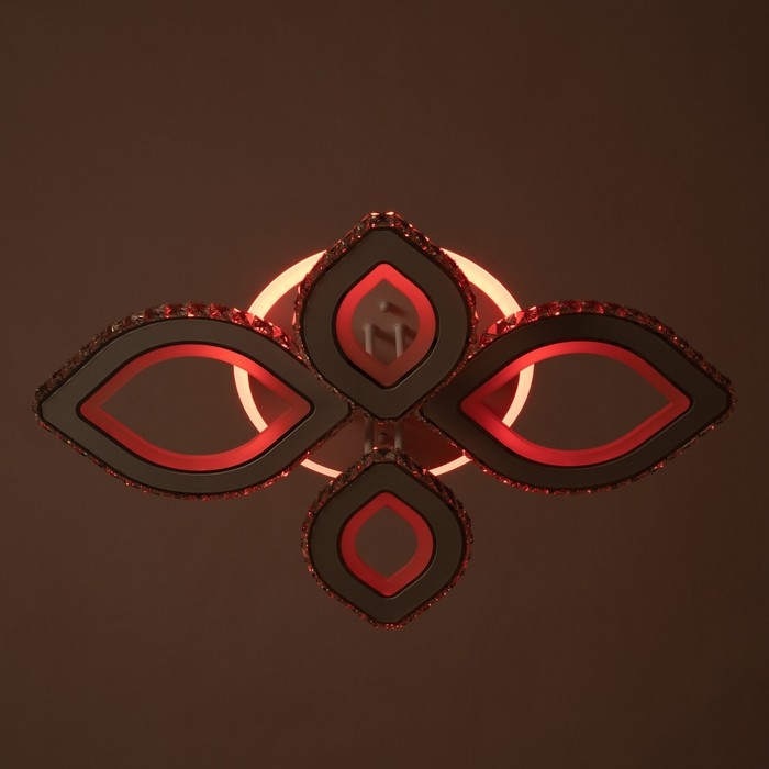 Люстра с ПДУ "Лючия" 4хLED 136Вт 3000-6000К RGB белый 70х50х14см