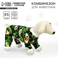 Комбинезон для животных &laquo;&lrm;Авокадо&raquo;&lrm;, XS (ДС 27, ОШ 23-27, ОГ 41-45)