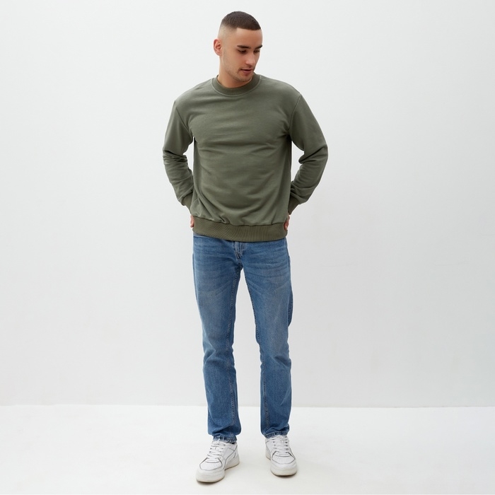 Джемпер мужской MINAKU: Basic line MAN  , цвет хаки, р-р 50