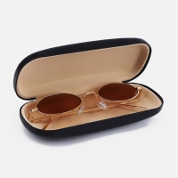 Футляр для очков на хлопушке, длина 16 см, цвет чёрный Футляр для очков на хлопушке, длина 16 см, цвет чёрный