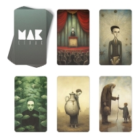 Арт-терапия &laquo;Мои страхи&raquo; с МАК, 50 карт (7х12 см), холст (22х16,5 см), краски (6 цветов), кисть, 16+