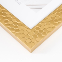 Фоторамка пластик "МИРАМ" 15х21 см, 651618 золото (пластиковый экран)