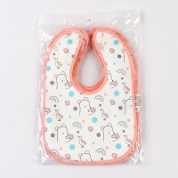 Нагрудник детский Крошка Я (фасовка 10 шт., розовая окантовка) Нагрудник детский Крошка Я (фасовка 10 шт., розовая окантовка)