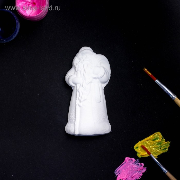 Новогодняя фигура под роспись с подвесом Новогодняя фигура под роспись с подвесом "Дед Мороз, 12х7см