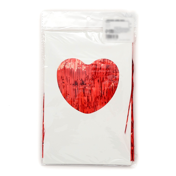 Гирлянда &laquo;Дождик&raquo; с липкой лентой, 2 метра, цвет красный