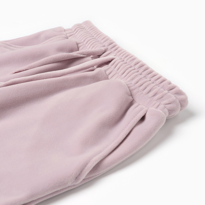 Костюм детский (свитшот, брюки) KAFTAN Plushy р.36 (134-140), лиловый