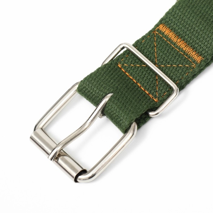 Ошейник брезентовый однослойный, 72 х 3,5 см, хаки Ошейник брезентовый однослойный, 72 х 3,5 см, хаки