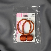 Подхват для штор «Шарики», d = 3 см, 40 см, цвет терракотовый Подхват для штор «Шарики», d = 3 см, 40 см, цвет терракотовый