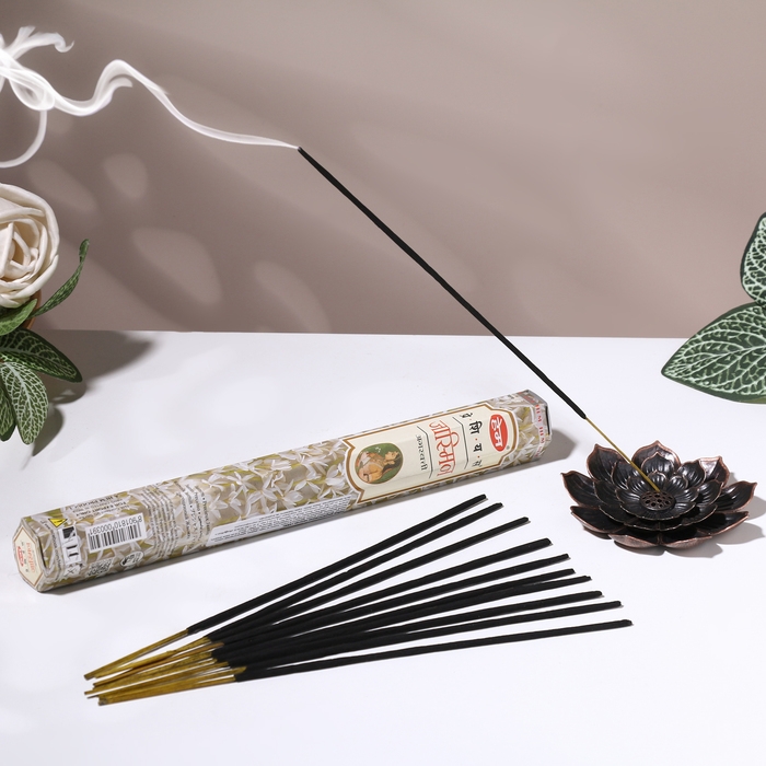 Благовония HEM Благовония HEM "Precious Jasmine. Драгоценный Жасмин", 20 палочек в упаковке, шестигранник